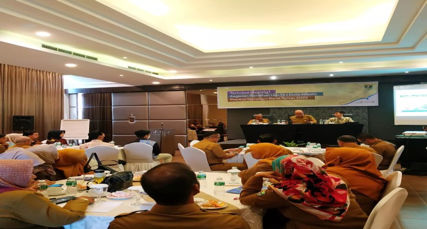 Technical Meeting I Kegiatan pemilihan Uda Uni Duta Wisata Provinsi Sumatera Barat Tahun 2022