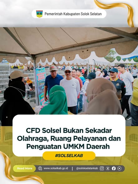 CFD Solsel Bukan Sekadar Olahraga, Ruang Pelayanan dan Penguatan UMKM Daerah
