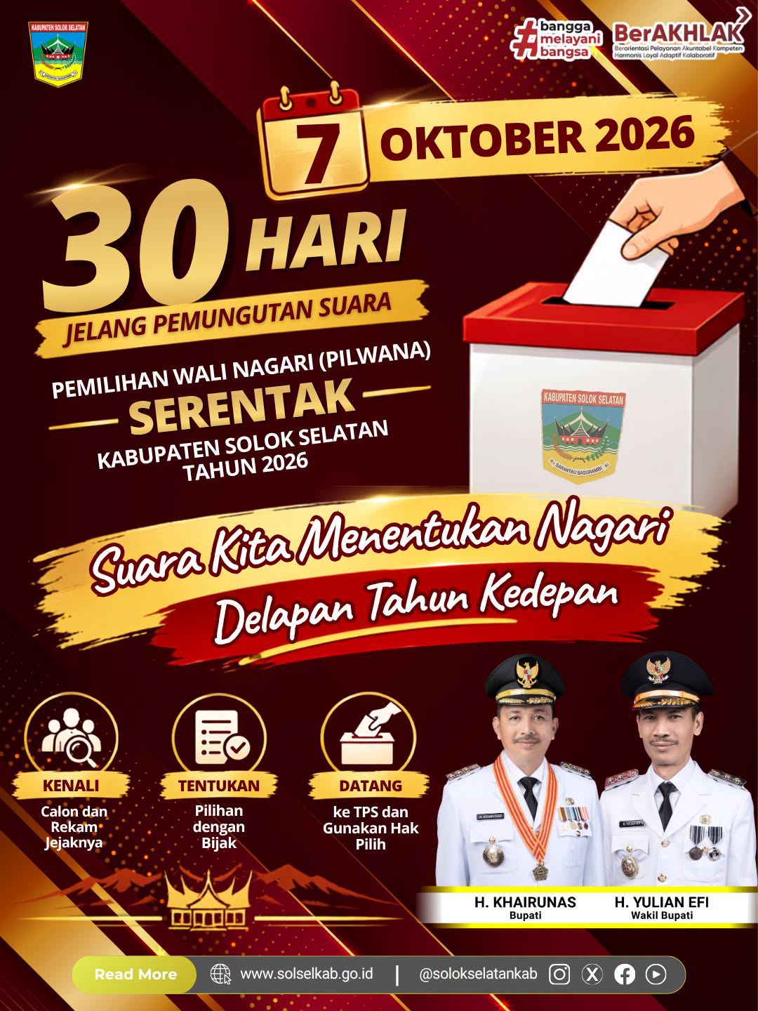 30 Hari Jelang PILWANA