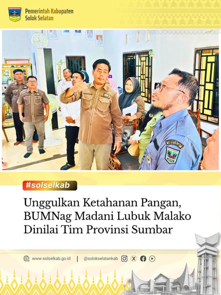 Unggulkan Ketahanan Pangan, BUMNag Madani Lubuk Malako Dinilai Tim Provinsi Sumbar